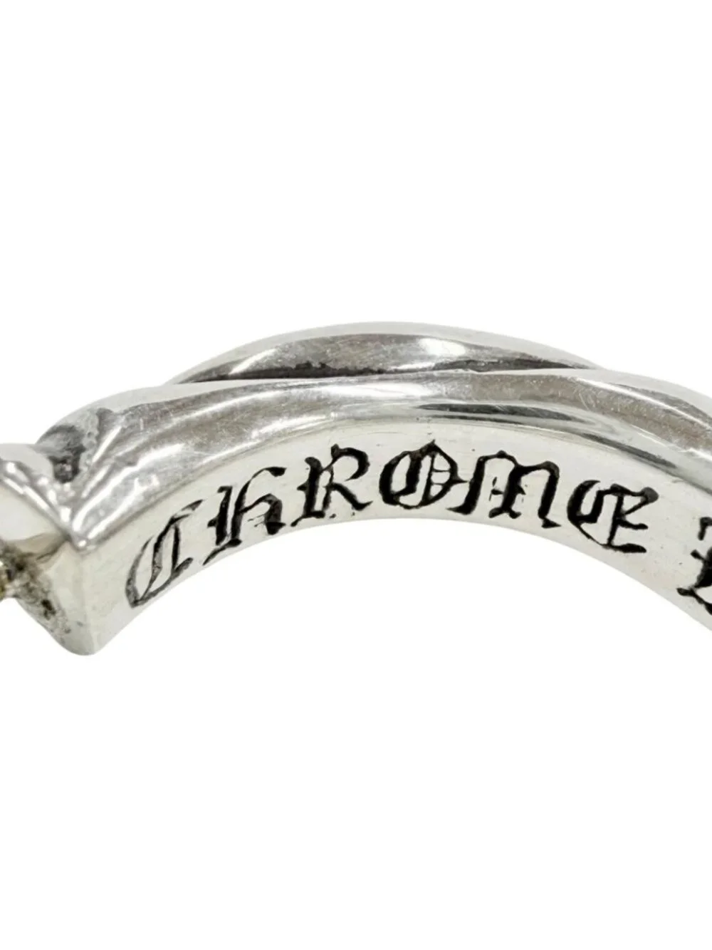 Chrome Hearts Hoop Scrool 1 925 14k Scroll Earrings Single Silver